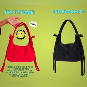 FT ONLY: my candyapple baggu x Sandy Liang mini bow bag for your black one